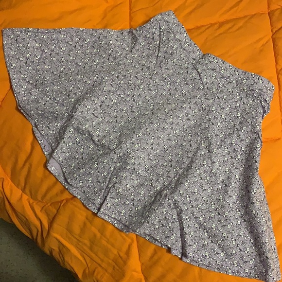Lavender white floral print skort- Lands’ End Girl’s size 6 - Picture 1 of 7